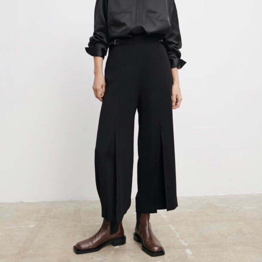 Zara buckled culottes XS New